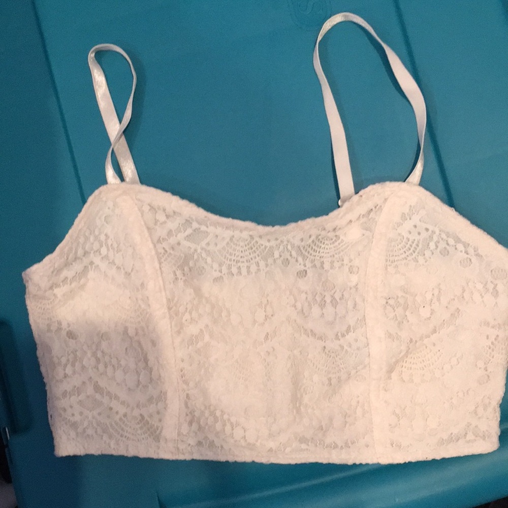 Forever21 Ivory Lace Bralette
